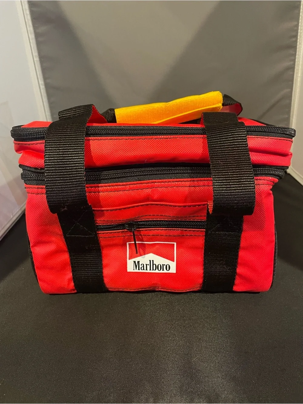 BRAND NEW Vintage 90’s Red Marlboro Soft Cooler Bag Insulated Lunch Box NOS